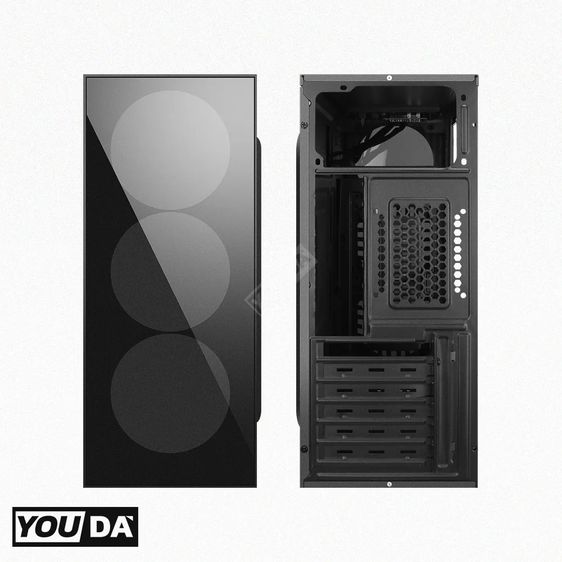 PC Computer case ATX M-ATX MINI-ITX motherboards, can put 4 hard disks SSDs รูปที่ 6