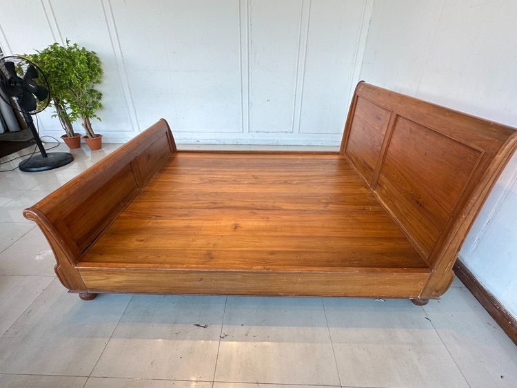 เตียงไม้สัก 6 ฟุต สไตล์วินเทจ  รูปที่ 5