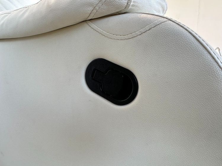 โซฟา 3 ที่นั่ง ปรับเอนนอนได้ เบาะหนังแท้ผิวสัมผัส รูปที่ 9