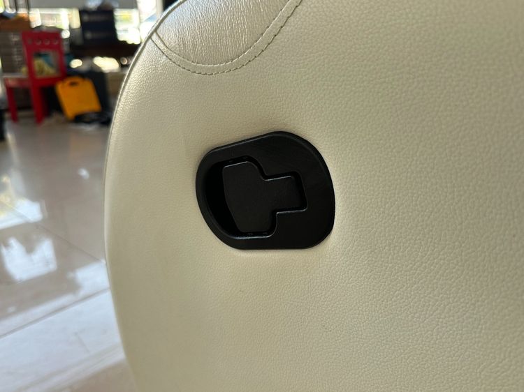 โซฟา 2 ที่นั่ง ปรับเอนนอนได้ เบาะหนังแท้ผิวสัมผัส โครงไม้จริง ขาเหล็ก  รูปที่ 6