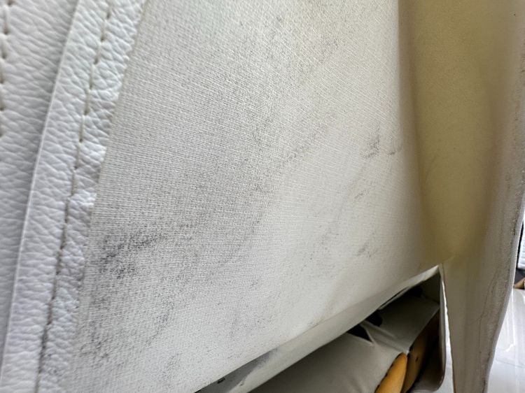 โซฟา 2 ที่นั่ง ปรับเอนนอนได้ เบาะหนังแท้ผิวสัมผัส โครงไม้จริง ขาเหล็ก  รูปที่ 9