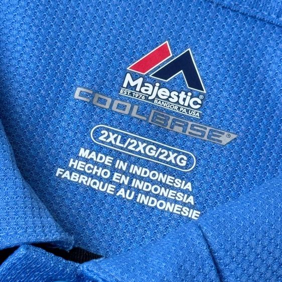 เสื้อคอปกผ้ากีฬา Majestic Size 2XL  รูปที่ 5
