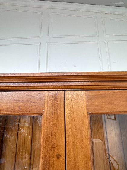 ตู้โชว์ไม้สัก 2 บานเปิด สไตล์วินเทจ รูปที่ 7