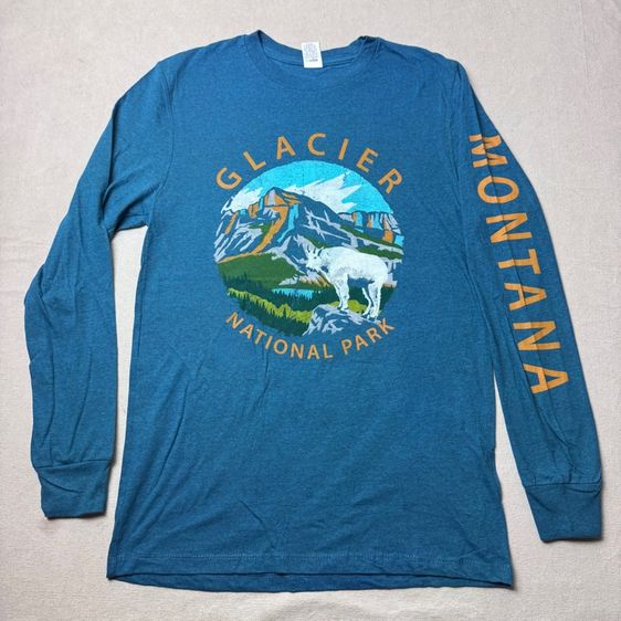เสื้อยืดแขนยาว Glacier National Park Size S 