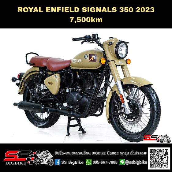 Classic ROYAL ENFIELD SIGNALS 350 สีsand beige ปี2023 วิ่ง น้อย 7,500km ไมล์แท้ รถสวยมาก 