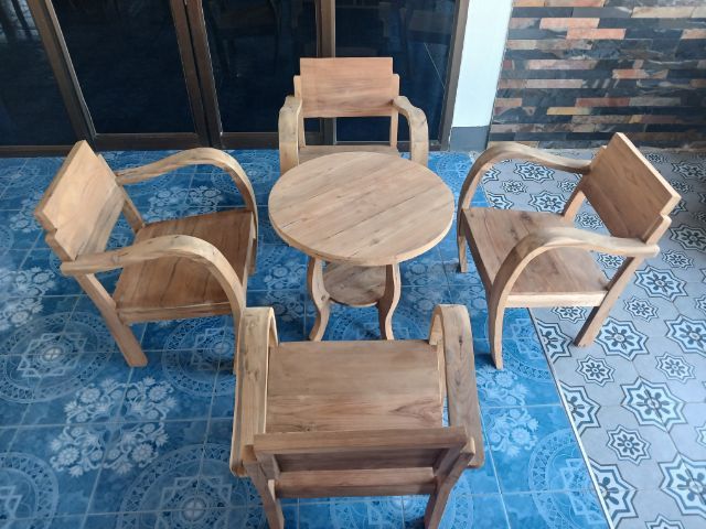 อื่นๆ 4 ที่นั่ง ชุดโต๊ะไม้สัก