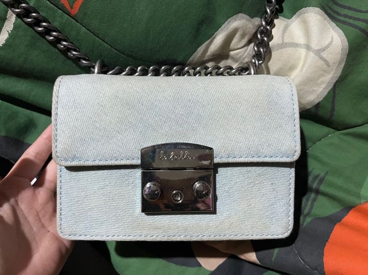 กระเป๋า Labella รุ่น Luna  ไซร์s light blue jeans รูปที่ 4