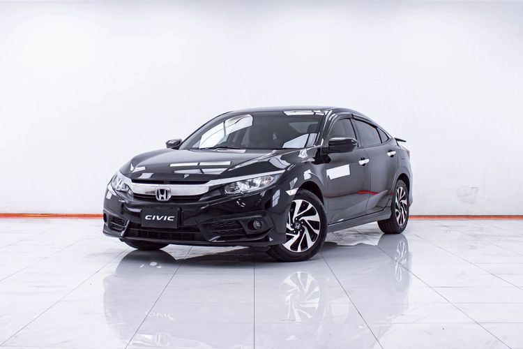 Honda Civic 2017 1.8 EL i-VTEC Sedan เบนซิน ไม่ติดแก๊ส เกียร์อัตโนมัติ ดำ