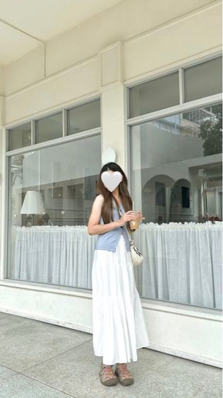 กระโปรงยาวสีขาว รูปที่ 2