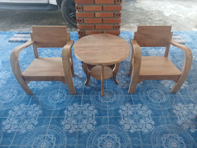 อื่นๆ 2 ที่นั่ง ชุดรับแขกไม้สักเก้าอี้