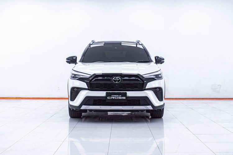 Toyota Corolla Cross 2022 1.8 Hybrid Premium Safety GR Sport Utility-car ไฮบริด ไม่ติดแก๊ส เกียร์อัตโนมัติ ขาว รูปที่ 4