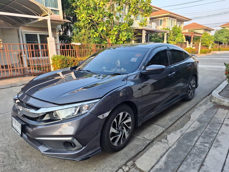 Honda Civic 2019 1.8 E i-VTEC Sedan เบนซิน ไม่ติดแก๊ส เกียร์อัตโนมัติ เทา รูปที่ 2