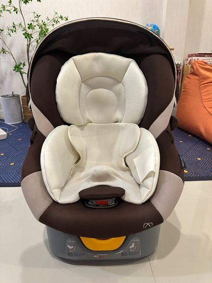 Car seat Ailebebe Kurutto Premium เบาะสีน้ำตาล ตัวเก้าอี้สีเทา รูปที่ 10