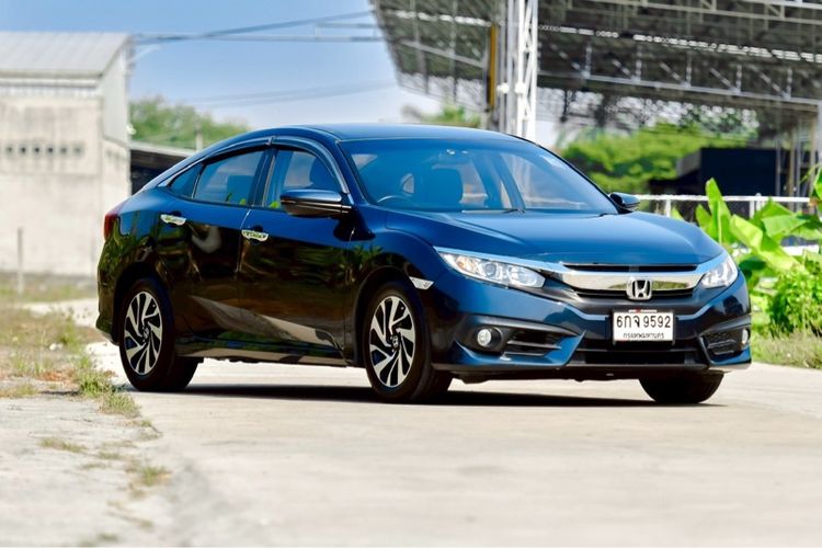 Honda Civic 2017 1.8 EL i-VTEC Sedan เบนซิน ไม่ติดแก๊ส เกียร์อัตโนมัติ น้ำเงิน รูปที่ 2