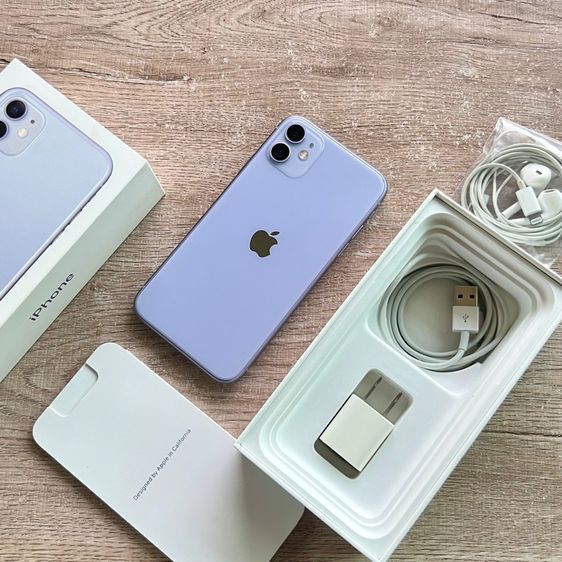 ขายเทิร์น iPhone 11 256 แบตเดิม 84 สีม่วง สภาพเดิมๆ ไม่เคยซ่อม อปก.ครบ  มีหูฟังแท้ด้วย รูปที่ 6