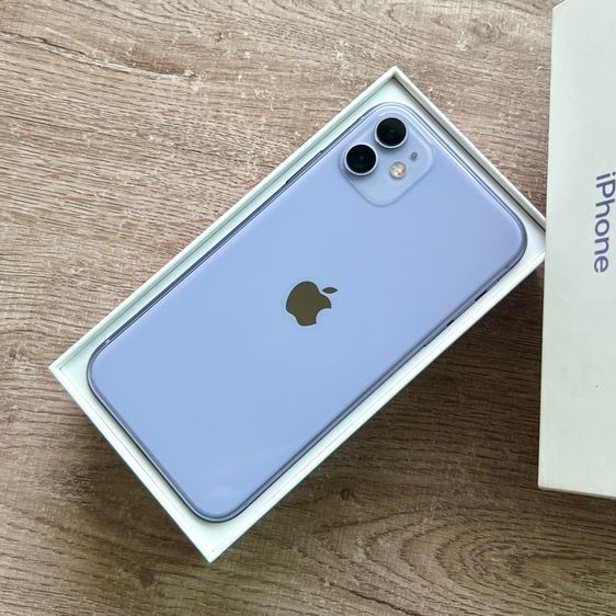 ขายเทิร์น iPhone 11 256 แบตเดิม 84 สีม่วง สภาพเดิมๆ ไม่เคยซ่อม อปก.ครบ  มีหูฟังแท้ด้วย รูปที่ 5