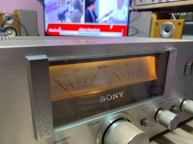 int amp sony ไฟ 110 made in japan.  รูปที่ 2