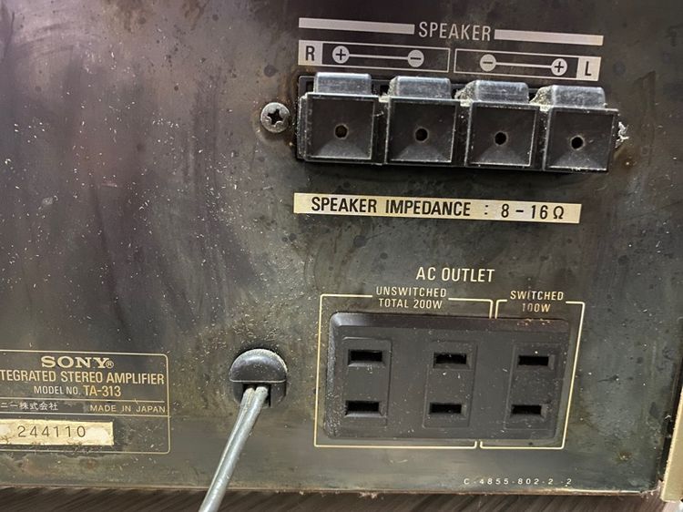 int amp sony ไฟ 110 made in japan.  รูปที่ 6
