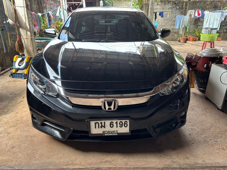 Honda Civic 2018 1.8 EL i-VTEC Sedan เบนซิน ไม่ติดแก๊ส เกียร์อัตโนมัติ ดำ รูปที่ 3