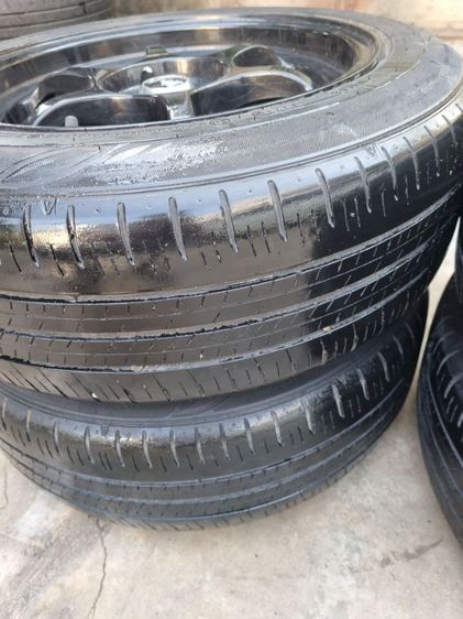 ล้อเบา15" 4รู100(Flow froming)เทินแม็กเก่า(เพิ่ม 2,500 )พร้อมซิ่ง Vios Jazz City Yaris Swift รถ 4 รู 100 ได้ทุกรุ่น แม็กเดิมไม่ดุ้งไม่คดไม่แตกไม่ร้าวไม่เคยซ่อม แถมยาง(ดอกหนา)ปี21 พร้อมใช้งานครับ รูปที่ 9