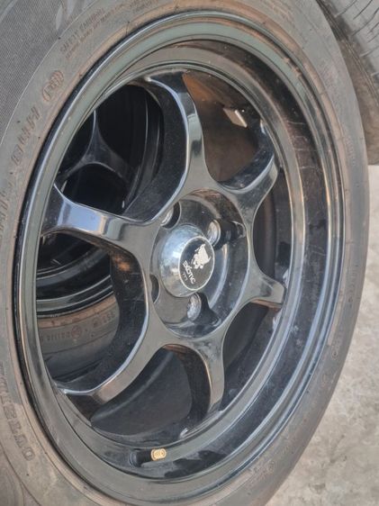 ล้อเบา15" 4รู100(Flow froming)เทินแม็กเก่า(เพิ่ม 2,500 )พร้อมซิ่ง Vios Jazz City Yaris Swift รถ 4 รู 100 ได้ทุกรุ่น แม็กเดิมไม่ดุ้งไม่คดไม่แตกไม่ร้าวไม่เคยซ่อม แถมยาง(ดอกหนา)ปี21 พร้อมใช้งานครับ รูปที่ 14