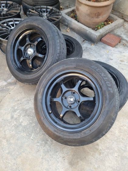 (ล้อเบา)15"4รู100 เทิร์นแม็กเก่า เพิ่ม 2,500 ฿ แม็กเบา (Flowfroming) พร้อมซิ่ง Vios Jazz City Yaris Swift รถ 4 รู 100 ได้ทุกรุ่น แม็กเดิมไม่ดุ้งไม่คดไม่แตกไม่ร้าวไม่เคยซ่อม  แถมยาง(ดอกหนา)ปี21 พร้อมใช้งานครับ รูปที่ 16