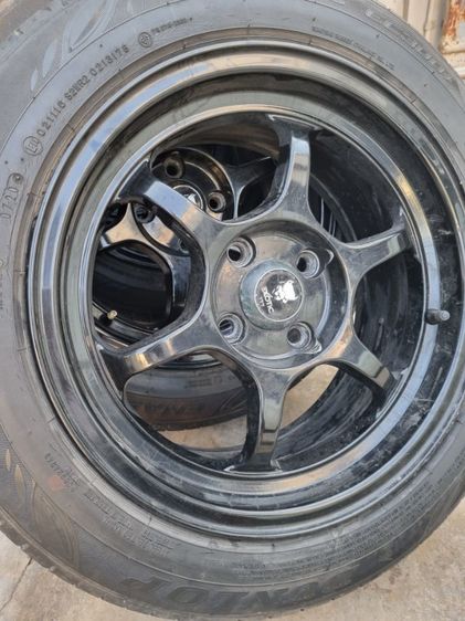 (ล้อเบา)15"4รู100 เทิร์นแม็กเก่า เพิ่ม 2,500 ฿ แม็กเบา (Flowfroming) พร้อมซิ่ง Vios Jazz City Yaris Swift รถ 4 รู 100 ได้ทุกรุ่น แม็กเดิมไม่ดุ้งไม่คดไม่แตกไม่ร้าวไม่เคยซ่อม  แถมยาง(ดอกหนา)ปี21 พร้อมใช้งานครับ รูปที่ 15