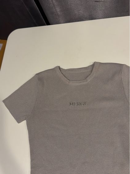 MERGE ALLA BABY TEE COLOR GREY รูปที่ 3