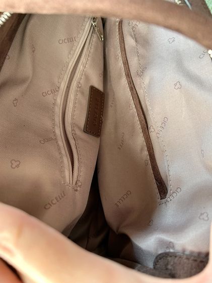 Cicelle Suede Brown Handbag  รูปที่ 3