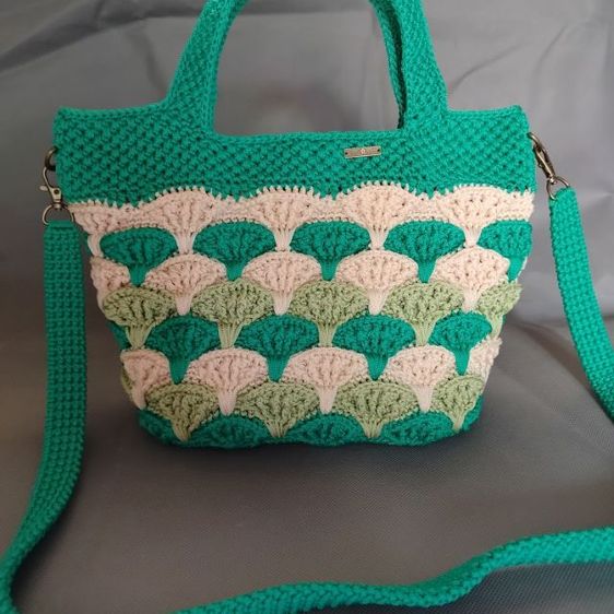 กระเป๋าถักเชือกร่มงานแฮนด์เมด รูปที่ 4