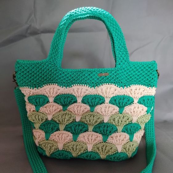 หญิง เขียว อื่นๆ อื่นๆ กระเป๋าถักเชือกร่มงานแฮนด์เมด