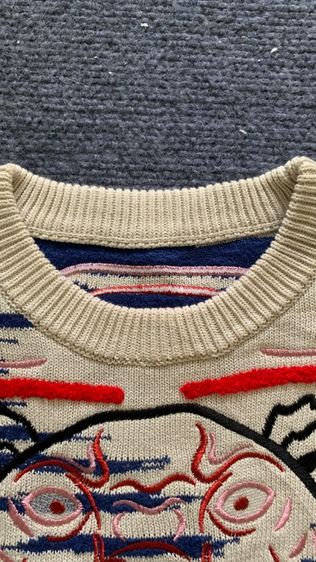 🐯 KENZO เสื้อสเวตเตอร์ผู้หญิง ลาย Tiger Claw รูปที่ 3