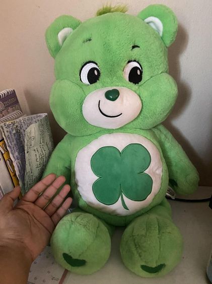 ตุ๊กตาแคร์แบร์ตัวใหญ่​ Carebear เขียวใบโคลฟเวอร์ ตุ๊กตาแคร์แบร์ลิขสิทธิ์​แท้​ มือสอง รูปที่ 3