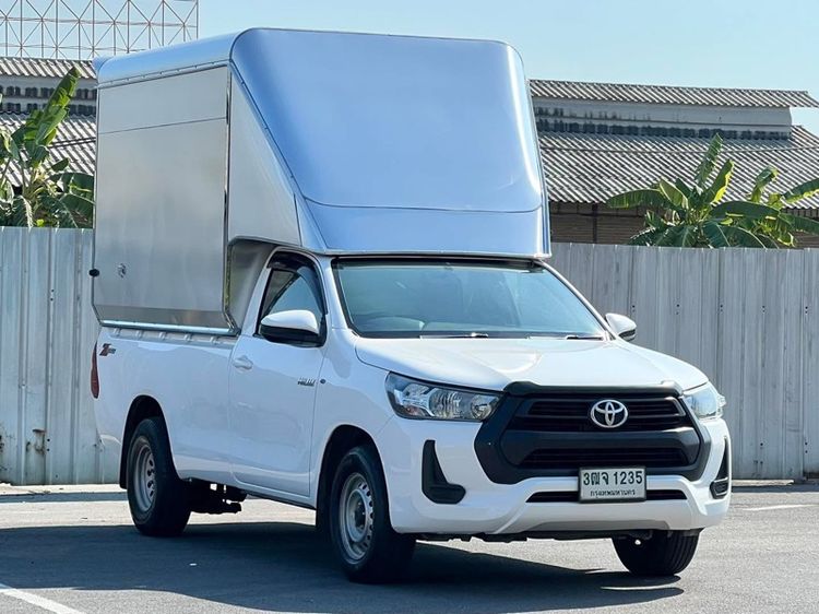 Toyota Hilux Revo 2021 2.4 Entry Pickup ดีเซล ไม่ติดแก๊ส เกียร์ธรรมดา ขาว รูปที่ 2