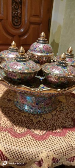 ชุดถวายข้าวพระเบญจรงค์ 12" รูปที่ 4