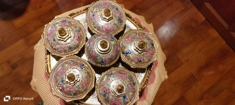 ชุดถวายข้าวพระเบญจรงค์ 12" รูปที่ 3