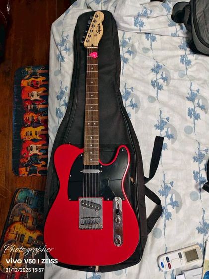 Squire sonic telecaster. สภาพเหมือนใหม่   พร้อม เคสนิ่ม เหล็กขันคอ  ขาย 5400 บาท  นัดรับ ราชปรารภครับ   