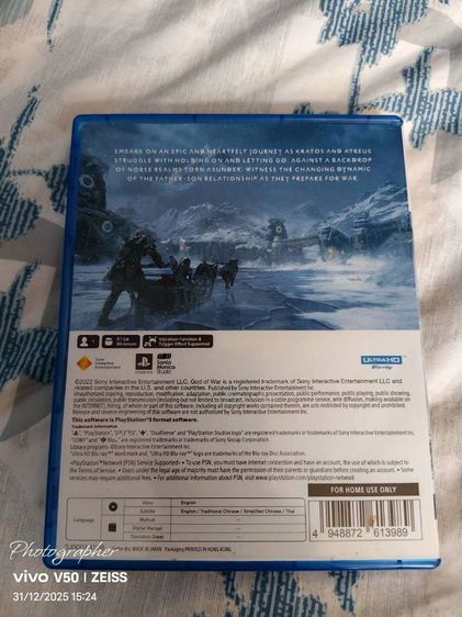 Ps5 god of war ragnarok. มี subthai สภาพดี ขาย 850 บาทรวมส่งครับ
 รูปที่ 2