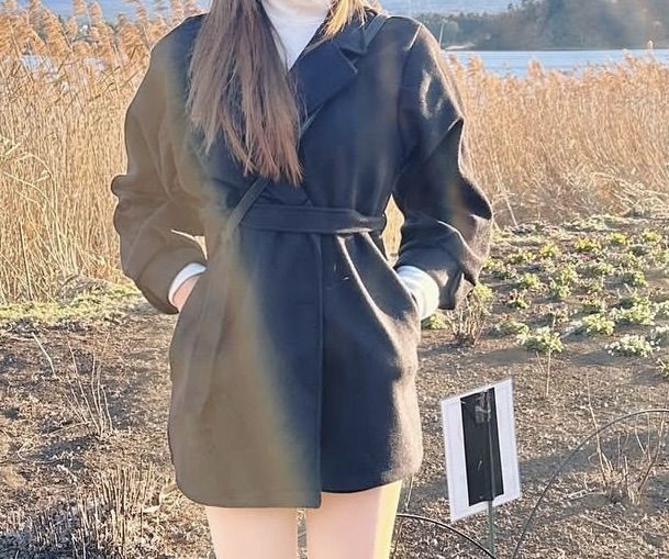 แขนยาว ดำ M เสื้อโค้ท อื่นๆ เสื้อโค้ดสั้น