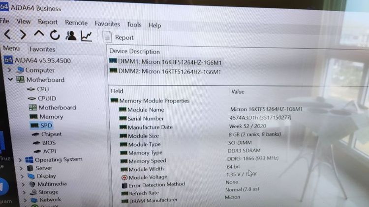 RAM Notebook Micron DDR3L 8GB DDR3Lของแท้ เพิ่มแรงทันที ใช้งานได้ปกติ รูปที่ 6