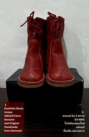Duckfeet Boots, Unisex 42EU(27.0cm) Original ของแท้ มือ 2 สภาพใกล้เคียงของใหม่, รองเท้าบู้ท Duckfeet หนังแท้ พื้นเต็ม ไม่มีตำหนิใดๆ สวยมาก รูปที่ 6