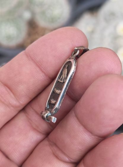 จี้เงินแท้ Egyptian Hieroglyphics Cartouche งานนอกงานเก่า​ สวยมาก​ ราคาดีๆครับ รูปที่ 6