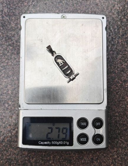 จี้เงินแท้ Egyptian Hieroglyphics Cartouche งานนอกงานเก่า​ สวยมาก​ ราคาดีๆครับ รูปที่ 11