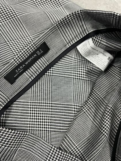 กระโปรง ZARA ลายสก๊อต  สีเทา ดำ ขาว  รูปที่ 2