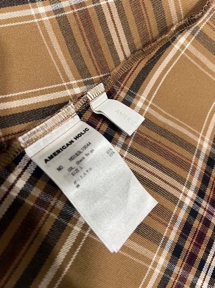 กระโปรงลายสก๊อต สีนำ้ตาล  ทรงสวย น่ารัก รูปที่ 5