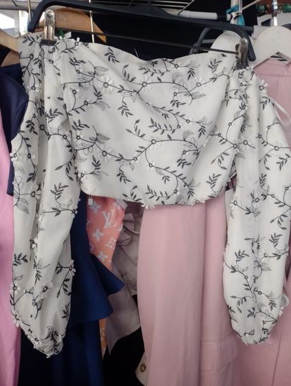 เสื้อปาดใหล่ ผ้าชีฟอง รูปที่ 2