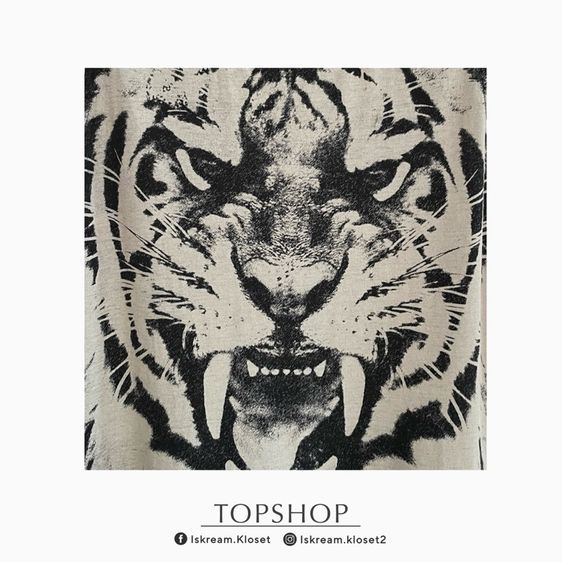 เดรสแขนกุดพิมพ์ลายเสือ จาก Topshop แท้ๆ รูปที่ 4