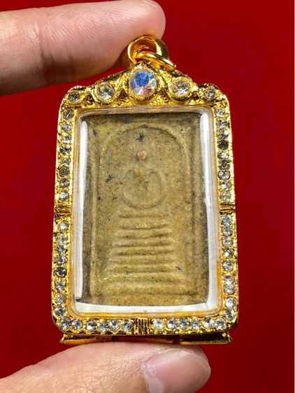 🔺 พระสมเด็จวัดระฆัง พิมพ์เกศไชโย องค์สภาพสวยสมบูรณ์ ไม่มีหักซ่อม  พร้อมเลี่ยม สมเด็จพุฒาจารย์ (โต พรหมรังสี) แห่งวัดระฆังโฆสิตาราม  