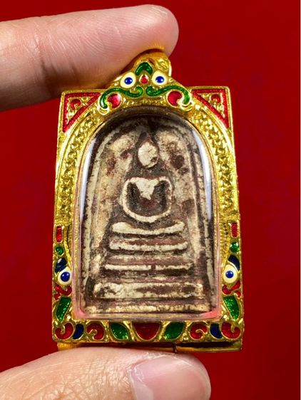 🔺 พระสมเด็จพิมพ์ใหญ่วัดระฆัง เนื้อผงพุทธคุณ มีเนื้อหามวลสารครบ องค์สภาพสวยสมบูรณ์พร้อมเลี่ยม