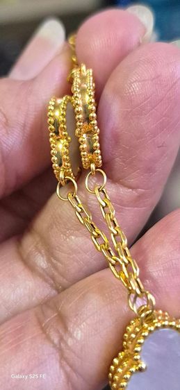 (จอง มัดจำ) สร้อยข้อมือแวนครีฟทอง 18k รูปที่ 10